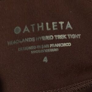 Athleta Brown Headlands Hybrid Tights